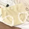 Pantaletas Sin Costuras para Mujer de Cintura Media, Levanta Glúteos Sin Costuras, para Chicas Estudiantes, Cómodas de Algodón Antibacterianas, Estilo Japonés, Lindas