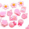 Simulación de flores de caramelo de fruta, accesorios de resina para manualidades, accesorios para el cabello para niñas, accesorios de goma elástica, caja de papelería, decoración