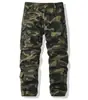 Pantalones Cargo Camuflaje Color Sólido Nuevos Otoño e Invierno Amazon Transfronterizo para Hombre Deportes al Aire Libre Bolsillos Múltiples Sueltos Largos