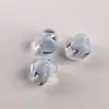 Acrílico 15MM Transparente Colorido Agujero Horizontal Grueso Corazón Abalorio DIY Hecho a Mano Cuentas Cadena de Teléfono Accesorios Piezas