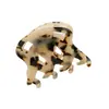 Pinza de ácido acético coreana de alta gama Wjia pinza simple hueca para cabello medio pinza de tiburón leopardo pinza alta para cola de caballo