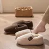 Pantuflas de Algodón para Hombre Invierno con Talón Cerrado Para Exteriores 2026 Nuevo Estilo Para Interiores Hogar Forradas de Terciopelo Espeso Calentitas Zapatos de Algodón con Talón Cerrado Hombre