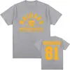Camiseta Llya Rozanov 81Bos Attacker Camiseta Estampada Tv Competição Intensa Manga Curta Algodão Moda Masculina