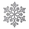 Decoraciones Navideñas 10cm Copos de Nieve, Copos de Nieve con Polvo de Plástico, Colgantes de Copo de Nieve Huecos para Decoración de Árbol de Navidad