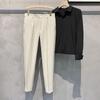 Pantalones de traje casual para hombre pantalones de traje para hombre pantalones para hombre pantalones rectos recortados para hombre pantalones de hombre de negocios otoño venta al por mayor