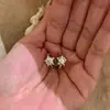Pendientes de Plata de Ley S925 con Estrella y Circonita, Mismo Estilo que en Xiaohongshu, para Mujer, Nicho de Lujo Ligero Versátil Nuevo Artículo de Moda