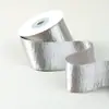 Cinta de terciopelo con purpurina metálica brillante de una cara, tamaño 10, flor, accesorios para empaque de cajas de regalo, cinta de lazo DIY