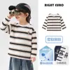 Camiseta de manga larga para niño estilo europeo derecho, colección primavera y otoño, para niños y preadolescentes, ropa interior, nuevo estilo 2026 ropa infantil, camiseta básica de moda