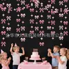 Guirnalda de Cuerda con Banderines de Lazo y Corazón de Colores de 2.5m Banner Decorativo para el Día de San Valentín, Boda, Fiesta, Habitación de Niños