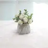 145 Flores de Simulação Flores Artificiais Decoração Sala de Estar Sala de Jantar Planta em Vaso de Simulação Decorações para Mesa de Escritório em Casa Pequenos Enfeites