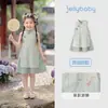 Vestido de Verão para Bebês Meninas Jerry Saia Infantil Estilo Chinês Traje Tang para Crianças Pequenas Estilo Fino Roupas de Verão para Bebês de Cinco Anos Menina