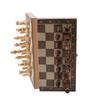 Ajedrez Plegable de Madera Maciza para Competición y Entrenamiento, Ajedrez Estilo Occidental, Juego de Mesa de Ajedrez de Ocio y Educativo
