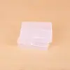 Caja rectangular de plástico transparente PP para guardar anzuelos, aparejos de pesca, joyas, componentes de embalaje, máscaras
