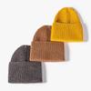 Sombrero de Lana Otoño e Invierno Casual Lindo Estilo Universitario Sombrero Tejido Sombrero Cálido Grueso para Mujer Sombrero Melón Coreano de Moda