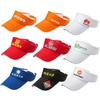 Aprobación directa de fábrica de sombrero de sol de lengua de pato de copa vacía para publicidad exterior, deportivo, tenis, parasol, LOGO imprimible