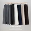 Novas calças casuais da Bohang: Calças casuais femininas leves, luxuosas, de perna reta, modelagem solta, quentes, com forro de fleece e cintura elástica
