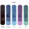 Adecuado para Control Remoto de TV Lg Mr20 21.22.23Ga, Cubierta Protectora de Silicona, Cobertura Total, Alta Definición, Transparente, Engrosado con Textura de Cuero
