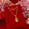 Versão Dourada Mesmo Estilo Pequeno Buda Areia Dourada Pingente Colar Areia Dourada do Vietnã Feminino Estilo Étnico Transfronteiriça Pequeno Buda Corrente da Clavícula
