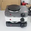 Fogão elétrico mini 500W, pequeno fogão elétrico para fazer chá, café, fogão para aquecer cafeteira moka, fogão de isolamento, fogão elétrico experimental