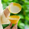 Xícara de Chá Pequena de Cerâmica Flor Ruoli Pintada à Mão de Fábrica Xícara de Mestre Conjunto de Chá Pessoal Dedicado para Senhora Xícara para Degustação de Chá Novo Estilo Chinês