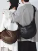 2026 Nuevo Modelo Bolsa de Motocicleta de Gran Capacidad para Hombre Bolso Cruzado de un Solo Hombro Moderno Bolso Hobo Retro Tipo Dumpling