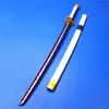 Accesorios de cosplay de anime Hoja de bambú Funda de ABS Cuchillo de Sauron Flujo de tres cuchillos Tai knife One Piece Morado Yan magia sin hoja abierta
