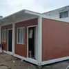 Casa Móvel Container Painel com Textura de Madeira Montagem Rápida Casa Móvel Container Casa Simples Móvel Casa Modular Integrada