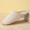 Pantuflas para Otoño e Invierno, Estilo Japonés, Punta Abierta, Lavables a Máquina, Suela de Tela Silenciosa, Pantuflas Silenciosas, Pantuflas de Algodón Suave para el Hogar en Interiores para Mujer