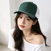 Novo Boné de Beisebol Respirável Color Block, Chapéu de Sol de Verão, Boné Trucker Versátil, Boné Casual Cross-Border para Uso ao Ar Livre