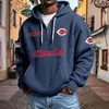 Ropa Nueva para Hombre Transfronteriza 3D Amazon Más Vendida Sudadera con Cremallera Tendencia de Comercio Exterior Sudadera Serie Nueva de la NFL