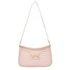Bolso de Hombro de Moda con Lazo para Mujer 2025 Nueva Llegada Estilo Coreano Moda Hombro Texto Estilo Extranjero Bolso Media Luna para Viajeros