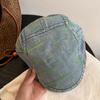 Boina jeans lavada da moda coreana, boné masculino para a frente, boné para todos os jogos, primavera e verão, novo chapéu de cowboy para mulheres