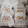 Impresión de Compresión Blanca Lavavajillas Limpieza Absorbente Dibujos Animados Pulpa de Madera Algodón Ampliado en Agua Lavado de Platos Limpiar Esponja de Pulpa de Madera