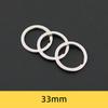 Llavero de 25/30 mm blanco sin níquel protección ambiental K llavero de metal llavero plano anillo de hierro herrajes material de joyería accesorios
