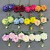 2 Flores 1 Capullo Perfume Rosa Flor Artificial Flor Falsa Decoración de Boda Flor de Seda Artificial Decoración de Escena de Boda Arreglo de Piso