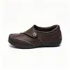 Suministro exclusivo transfronterizo para Amazon: Zapatos de mujer de cuero genuino con suelas suaves, antideslizantes, planos, estilo casual, diseñados para mujeres de mediana edad y mayores, para exportación
