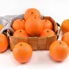 Modelo Naranja Ombligo Falso Naranja Fruta Artificial Naranja Dulce Venta al por Mayor Naranja Falsa Prop para Transmisión en Vivo Decoración de Frutería Adorno
