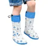 Cubrezapatos de Lluvia, Resistentes al Desgaste, Engrosados para Niñas y Niños, Tubo Alto para Ciclismo, Cubre Pies para Senderismo de Estudiantes, PVC Impermeable y Resistente a la Suciedad