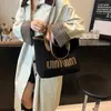 Bolsa de Lona de Ombro Único para Estudante Universitário Bolsa Grande Feminina Grande Capacidade 2025 Nova Bolsa Tote de Aparência Elegante para o Dia a Dia