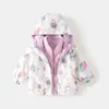 Cortavientos 3 en 1 JQ Jingqi para niños, nueva colección de otoño 2026, ropa exterior para niñas, chaqueta impermeable para exteriores para niños