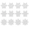 Nuevas Decoraciones Festivas de Copos de Nieve para Fiestas Navideñas de Invierno Decoraciones para Copas de Vino de Fiesta Inserts Decorativos para Vasos de Bebida