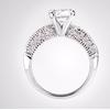 Anillo de Diamantes Jinse Anillo de Zirconia con Incrustaciones de Cobre Simulado para Mujer Moda Europea y Americana Casual Anillo de Banquete Joyería Regalo Venta al por Mayor
