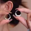 Nuevos Pendientes de Cuentas de la Fortuna Ruyi Estilo Chino, Elegantes y Exquisitos, Lujo Ligero, Diseño de Nicho, Pendientes Clásicos y Sencillos para Mujer
