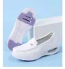 Zapatos de Enfermera para Mujer, Primavera y Verano, Suela Suave, Cómodos, Amortiguación Grande Incorporada, Transpirables, Antideslizantes, Zapatos Blancos Médicos, Aumentadores de Altura
