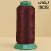 Ventas Directas de Fábrica Hilo de Coser de Alta Resistencia 420D Bolsa de Rollo Grande Hilo de Coser Colorido Hilo de Nylon Industrial para Ropa