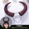 Accesorios para el Cabello de Halloween Transfronterizos Diadema Calabaza Murciélago Araña Sombrero de Mago Diadema de Malla Puesto del Mercado Nocturno Diadema Luminosa