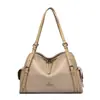 Bolso para Mujeres de Mediana Edad con Textura de Lichi, Bolso Tote de Gran Capacidad, Moderno y Elegante, Bolso de Mano y Bolso de Hombro Casual y Versátil