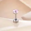 Henson Dulce Colorido Fuegos Artificiales Corte Zircón 4mm Clavo para Hélice Auricular, Joyería de Piercing Linda y de Alta Gama para Niñas