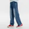 Jeans de Dobladillo Curvo 2026 Verano para Niños Delgados Streetwear Sueltos de Pierna Ancha con Estructura Plisada y Diseño de Retazos para Niños Mayores