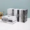 Livro falso dobrável transfronteiriço decoração livro livro de simulação livro de adereço inglês moderno simples criativo molde de livro vento ins atacado